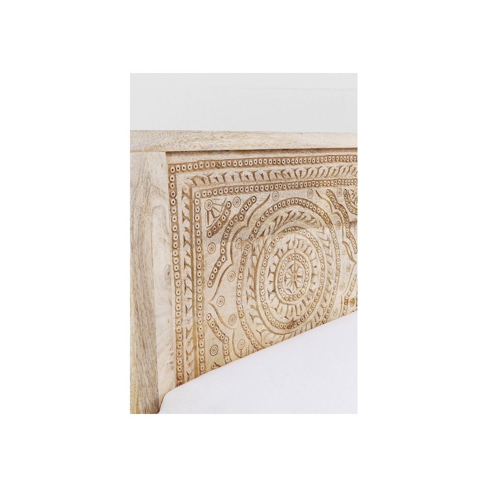 Bett 180 cm ethnisches Licht Holz PURO Kare design - 10