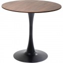 Table noyer pied tulipe 80cm SCHICKERIA Kare design - 1