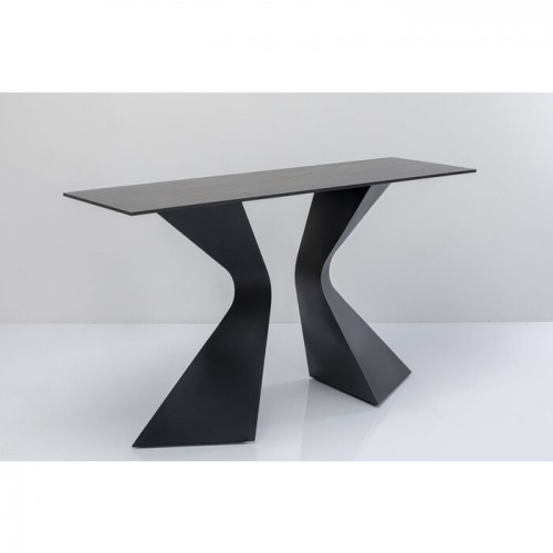 Black ceramic console 140x81cm GLORIA Kare design - 1