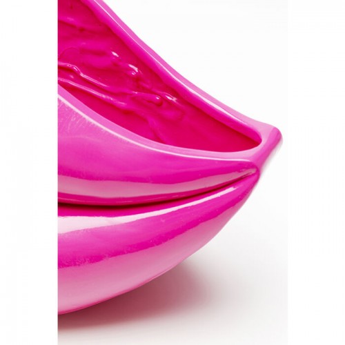 Decorative vase LIPS bright pink lips KARE Design — side profile of the lamp (8)