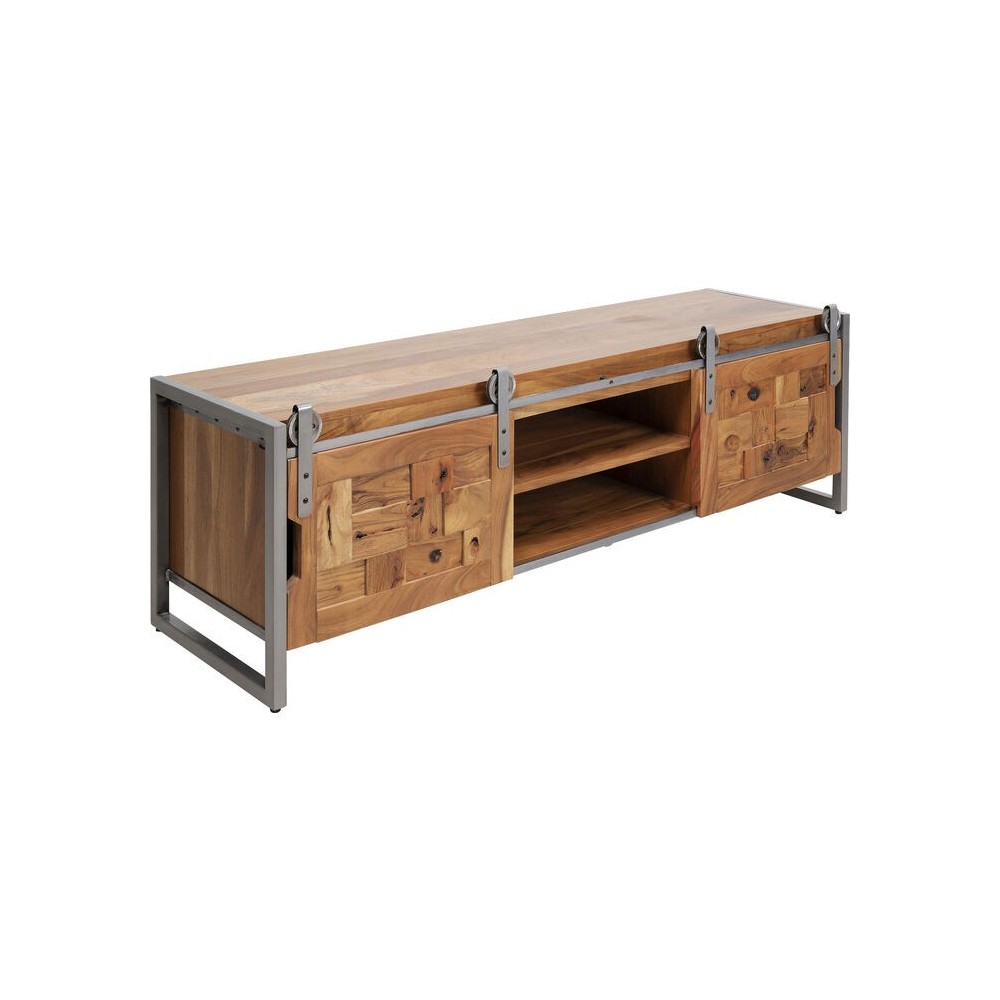 Meuble TV en bois d'acacia 145x45cm VANCOUVER Kare design - 1