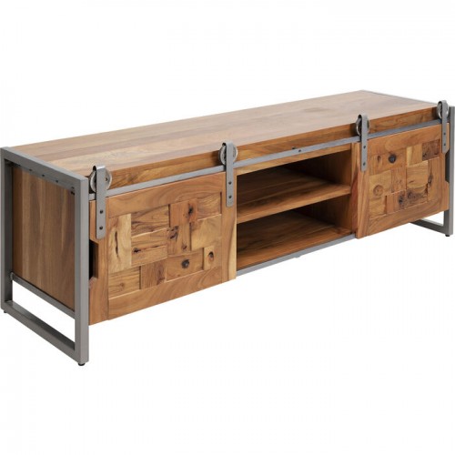 Acacia wood TV furniture 145x45cm Kare design - 1