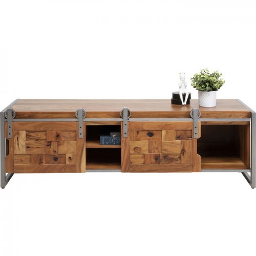 Acacia wood TV furniture 145x45cm Kare design - 1