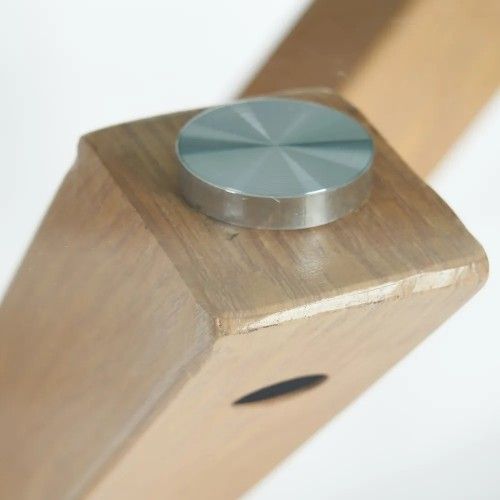 Vidro redondo e mesa de jantar de metal 90cm mesa IXIA - 4