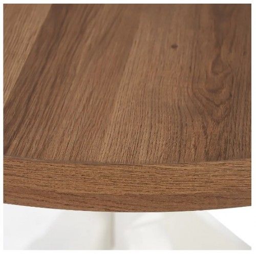 Mesa de jantar de madeira e de metal redonda 90cm Mesa IXIA - 5