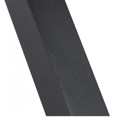 Tavolo da pranzo rettangolare in legno e metallo nero 160cm MESA IXIA - 7