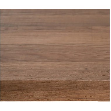 Rectangular tafel van hout en wit metaal 160cm MESA IXIA - 3