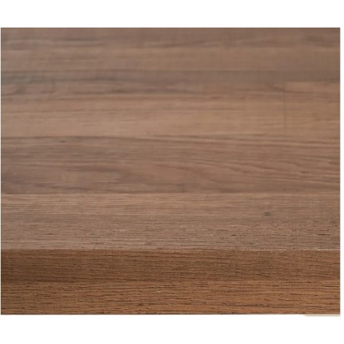 Mesa de jantar de madeira e branco retangular 160cm Mesa IXIA - 3