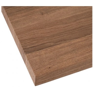 Rectangular tafel van hout en wit metaal 160cm MESA IXIA - 4