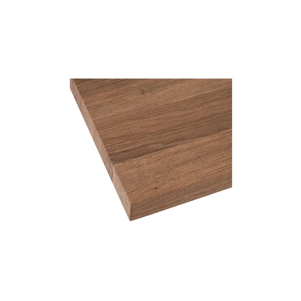 Rectangular tafel van hout en wit metaal 160cm MESA IXIA - 4