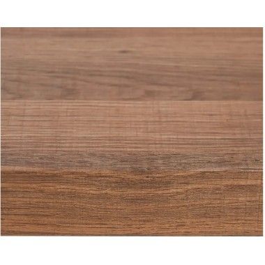 Rectangulaire tafel van hout en wit metaal IXIA - 4