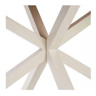 Tavolo da pranzo rettangolare in legno e metallo bianco MESA da 180 cm IXIA - 6