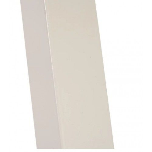 Mesa de comedor rectangular en madera y metal blanco 180cm MESA IXIA - 7