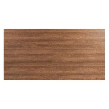 Rectangulaire tafel van hout en wit metaal IXIA - 9