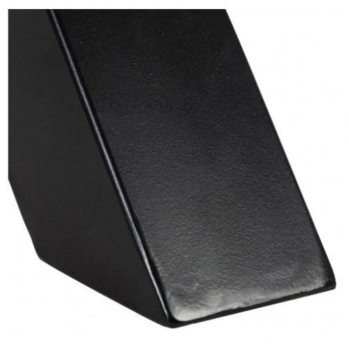Mesa de jantar retangular em madeira de manga e ferro preto 130cm mesa IXIA 9