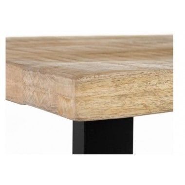 Rechteckiger Esstisch aus Holz und Eisen 160 cm MESA IXIA - 4