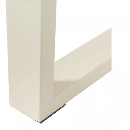 Creme de madeira e metal retangular 160cm Mesa Mesa IXIA - 8