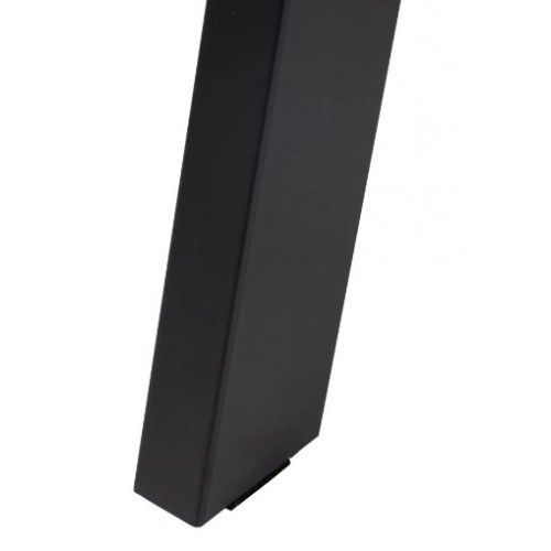 Mão marrom de madeira retangular e preto 180cm mesa IXIA - 7