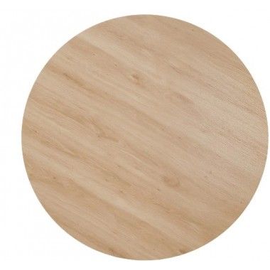 Table à manger ronde design original et métal crème 120cm MESA IXIA - 8