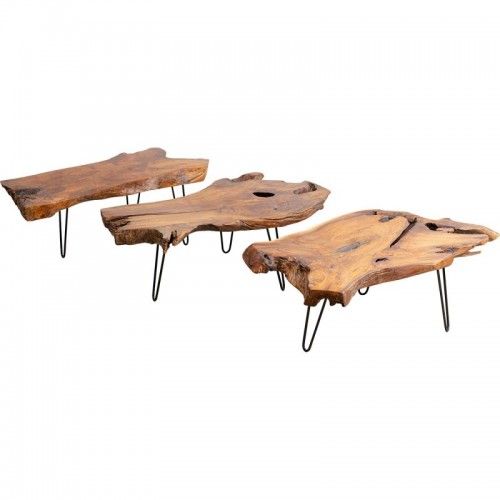 Mesa de café Madeira bruta Aspen Kare Design Kare design - 2