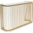 Console gold metal glass marbled glass 142x89cm WIRE HEAVEN KARE DESIGN Kare design - 1