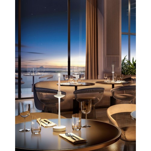 Suporte de vela branco lâmpada exterior 30cm Aarhus Villeroy & Boch Villeroy & Boch - 2