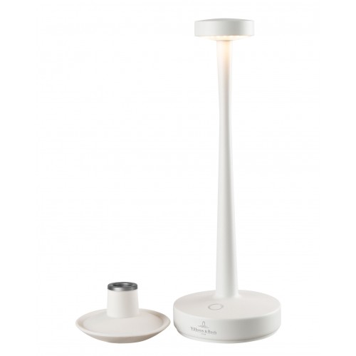 Suporte de vela branco lâmpada exterior 30cm Aarhus Villeroy & Boch Villeroy & Boch - 3