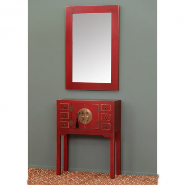 ORIENTE red console 6 drawers 2 doors IXIA - 2