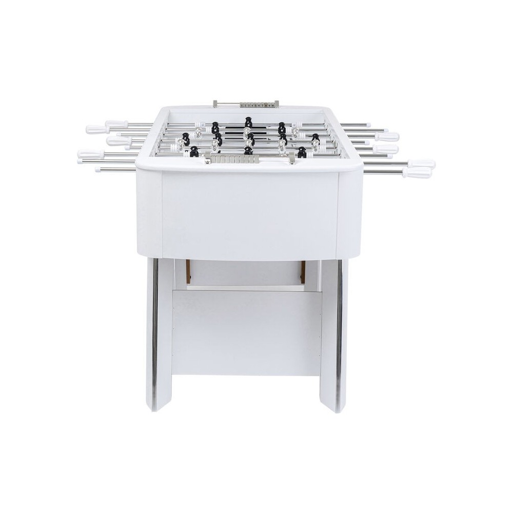 Table football WORLD CUP white with black players KARE Design — side profile of the lamp