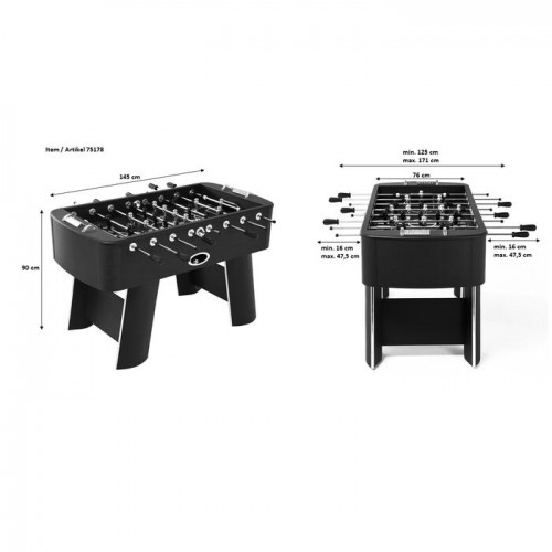 Table football WORLD CUP white with black players KARE Design — alternate angle on the shape (5)