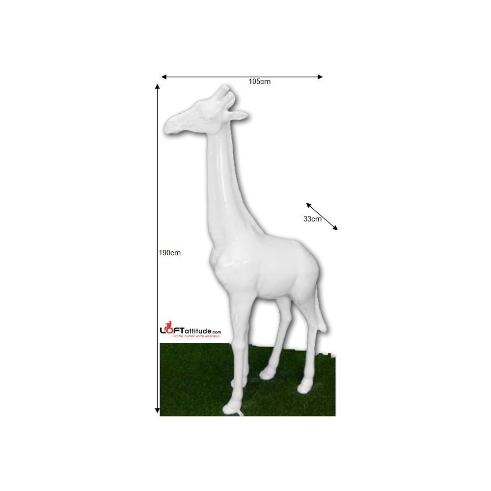 Estatua Girafe lacado blanco By-Rod - 2