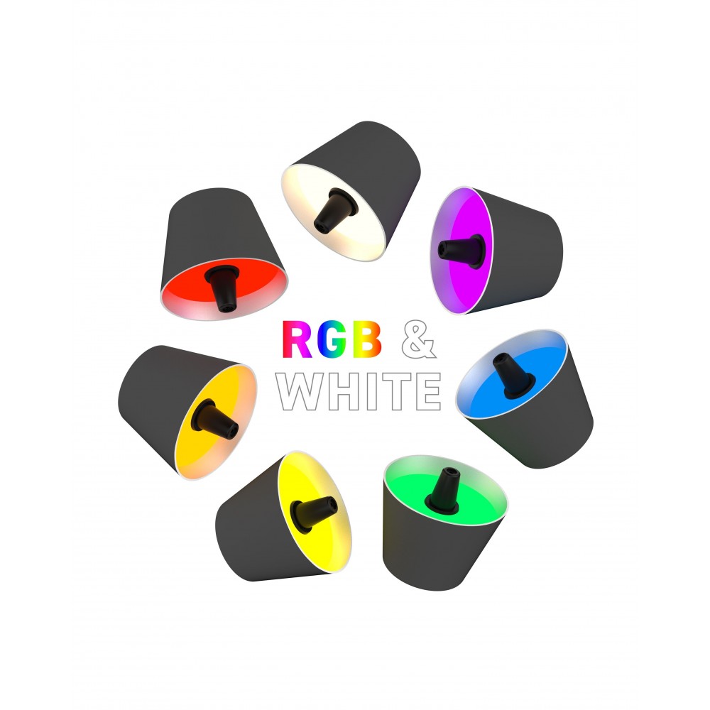 Lâmpada de garrafa recarregável RGB Anthracite Top 2.0 SOMPEX SOMPEX - 4