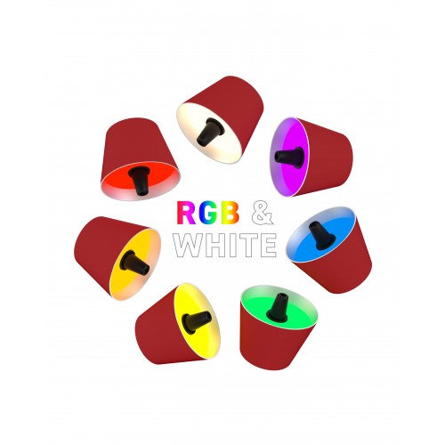 Lâmpada de garrafa recarregável de RGBW RED TOP 2.0 SOMPEX SOMPEX - 4