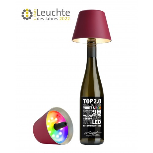 RGBW Bordeaux Top 2.0 Lâmpada de garrafa recarregável SOMPEX SOMPEX - 2