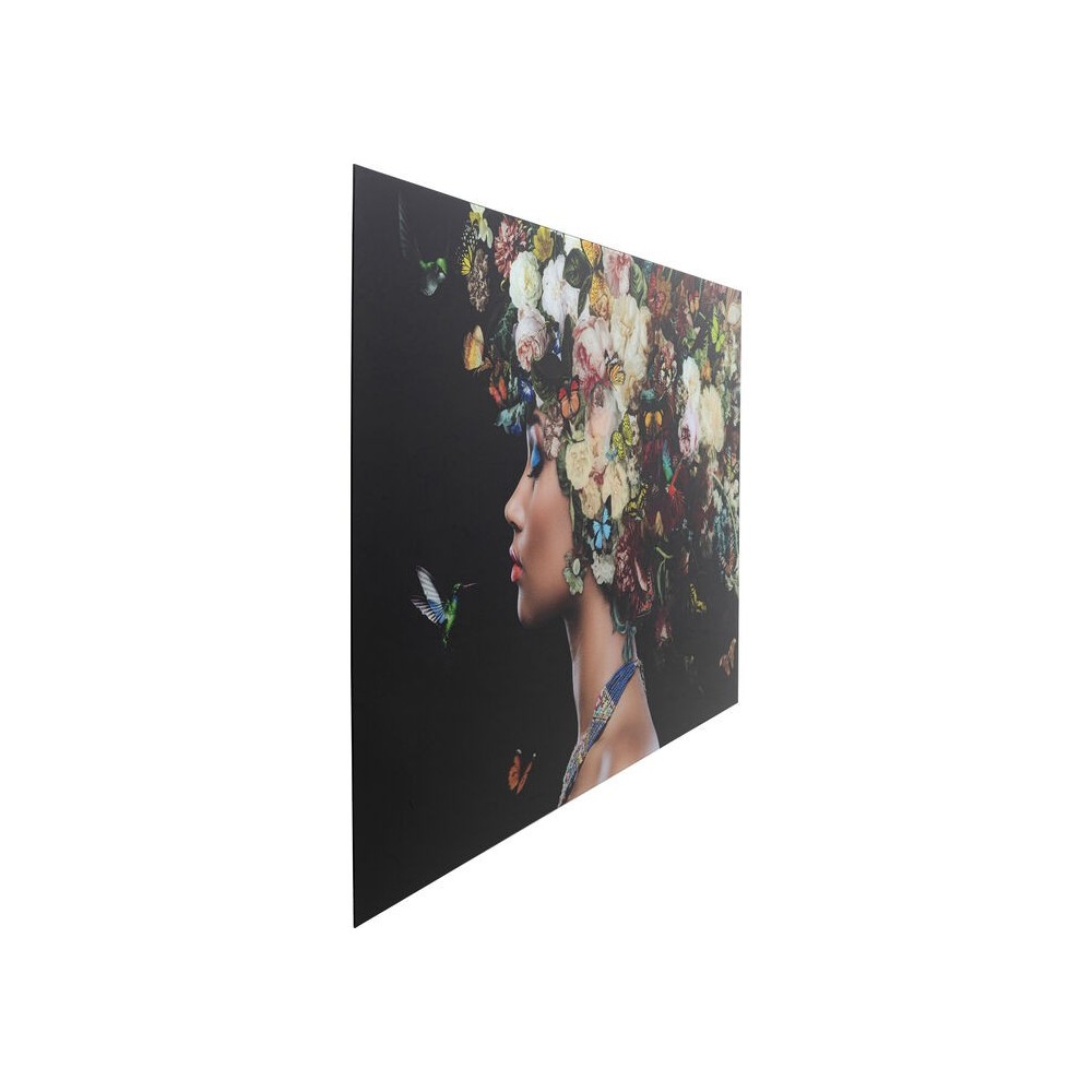 Tabela de vidro flores borboletas 100x150cm flores Kare design - 3