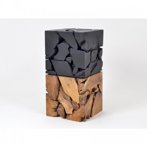 Sedile quadrato in legno di teak H60cm CASTILLO DRIMMER - 1