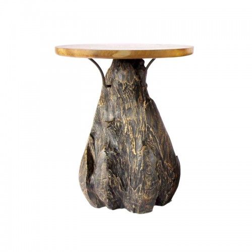 Teak wood side table Ø50cm...