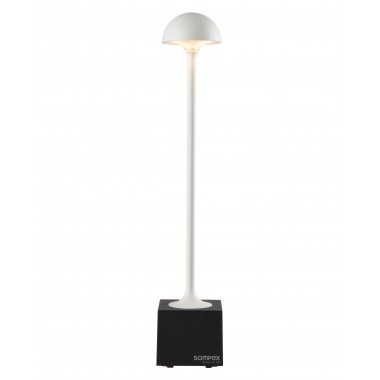 Lâmpada de mesa ao ar livre branco flora SOMPEX - Loftattitude.com