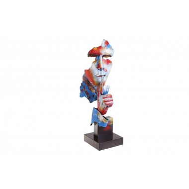 Escultura multicolor hombre silencioso 70cm PIGMENTO SOCADIS - 1