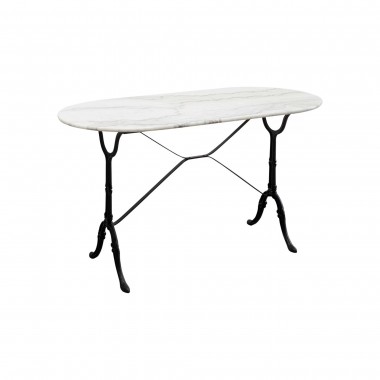 Ovaler Marmor-Bistro-Tabelle 120x60 cm Kare-Design