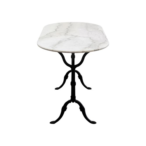 Table bistrot marbre ovale 120x60 cm Kare Design