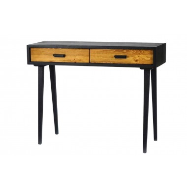 Console legno nero 2 cassetti HERIK SOCADIS - 1