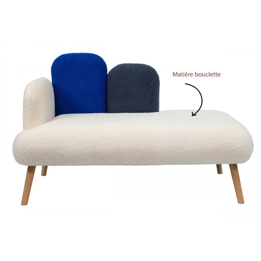 Canape ellipse camaïeu bleu CONFORT SOCADIS - 2