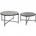 Set de 2 tables basses rondes Ø60/75cm LAURENE DRIMMER - 1