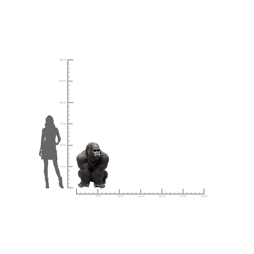 Statue Gorille noir XXL GORILLA KARE DESIGN Kare design - 9