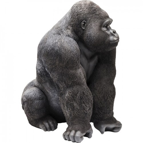 Estátua Gorilla XXL preta KARE Design — vista lateral