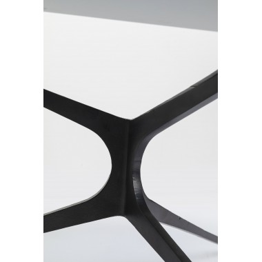 Low table design glass and black steel DARK SPACE Kare design - 7