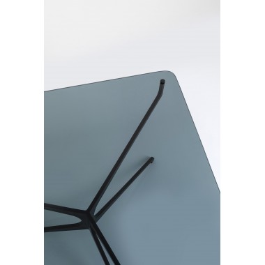 Low table design glass and black steel DARK SPACE Kare design - 9