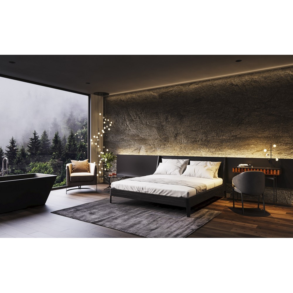 Table basse design verre et acier noir DARK SPACE Kare design - 4
