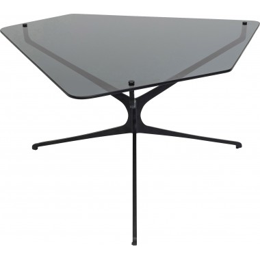 Low table design glass and black steel DARK SPACE Kare design - 8